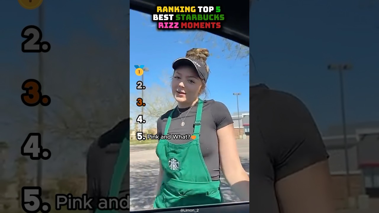 Ranking top 5 best Starbucks rizz moments! :)
