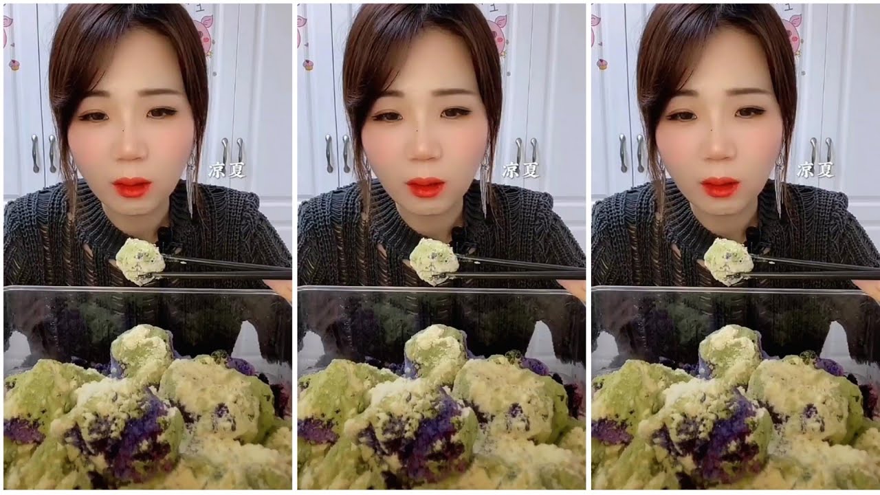 ASMR ICE EATING | MATCHA & MILK POWDER | RELAX VIDEO