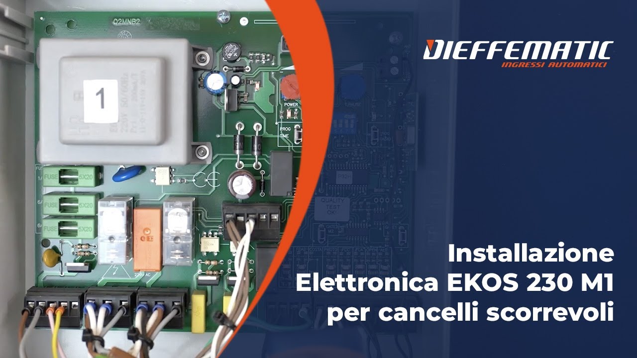 Come Programmare Centralina EKOS 230 M1 per Cancelli Scorrevoli