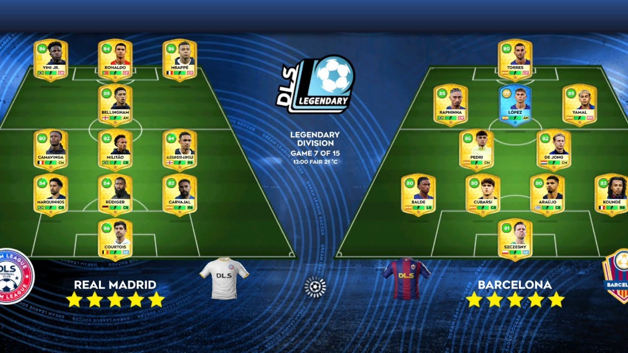 DLS26 REALMADRID VS WATFORD VS BARCELONA VS ARSENAL