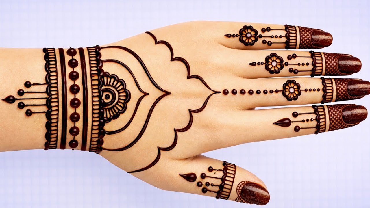 New Eid Special Easy And Quick Mehndi Design |Simple Mehndi Design Back Hand | Stylish Mehndi Design