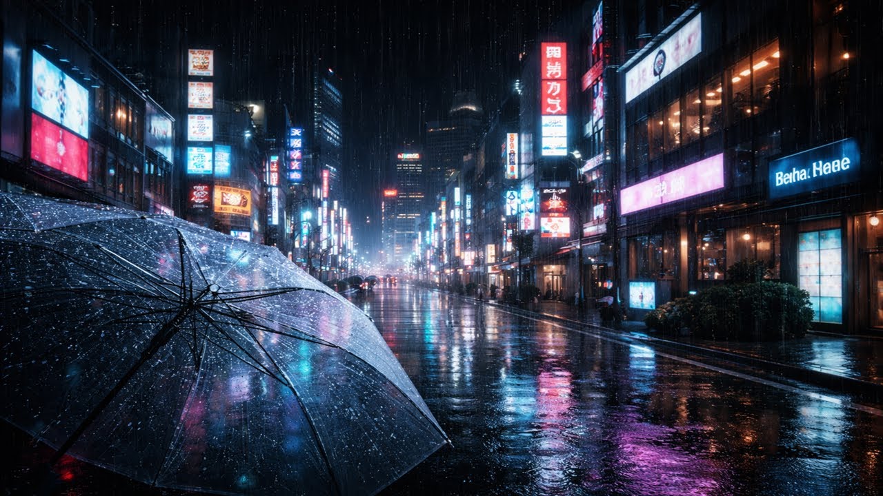 Tokyo Night Rain – Ambient Music for Work, Focus & Deep Relaxation