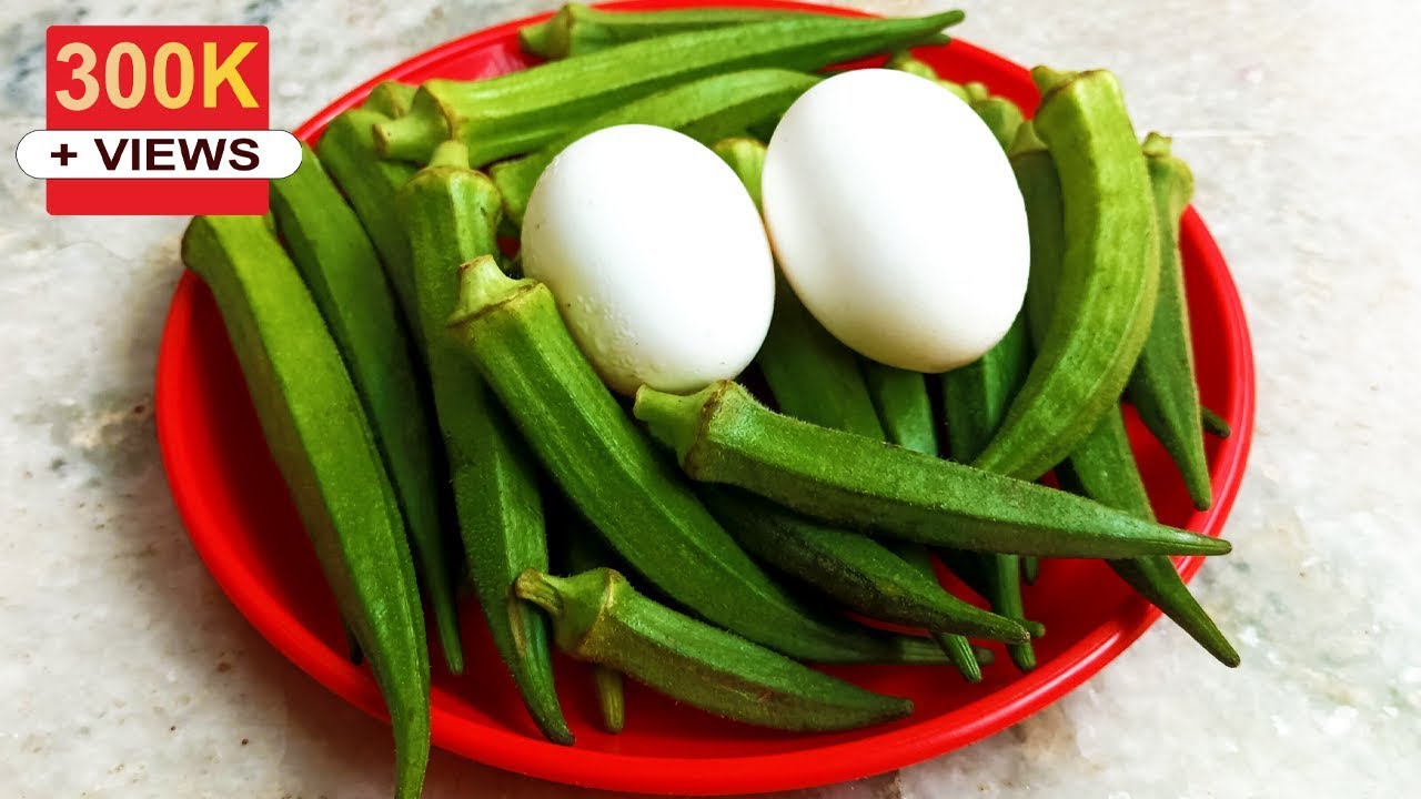 ভেন্দি আৰু কণীৰ এটা নতুন জুতি | Bhindi Egg Masala Recipe in Assamese