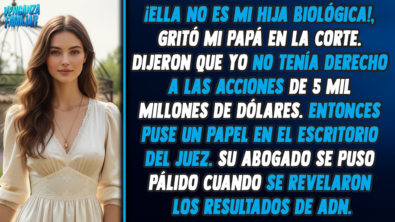 Mi padre me repudió en el juicio por 5 mil millones hasta que llegó la prueba de ADN.