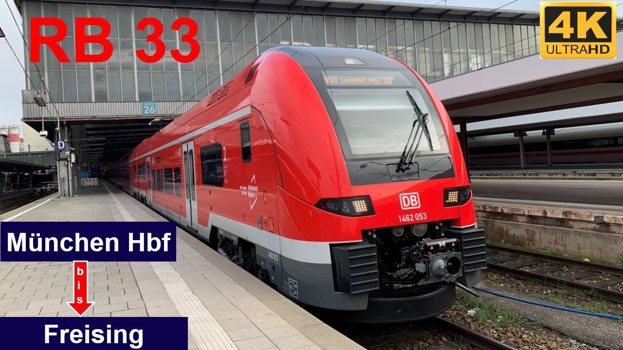 Mitfahrt in der RB 33 von München Hbf bis Freising im neuen Desiro HC vom Donau-Isar-Express (DIX)