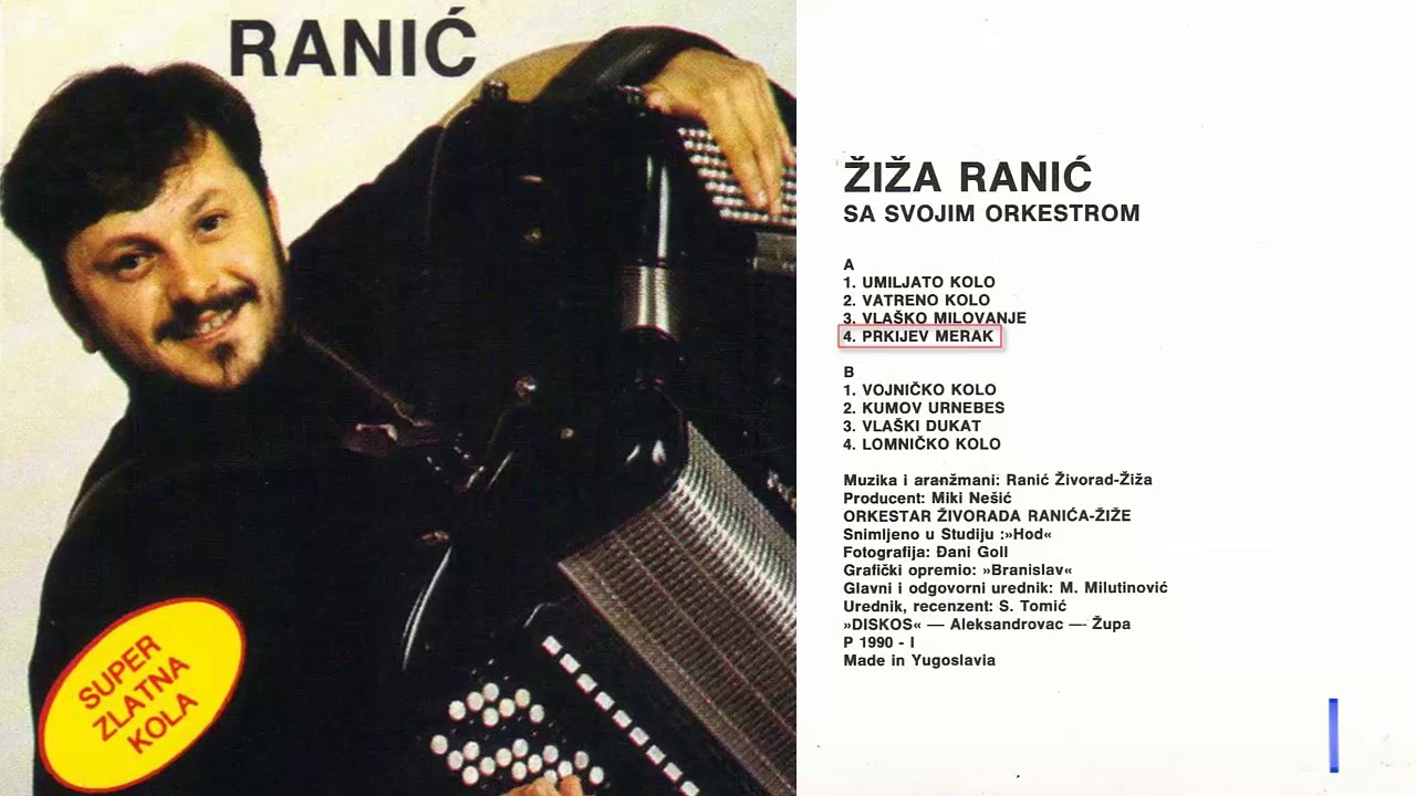 Ziza Ranic - Prkijev merak - (Audio 1990)