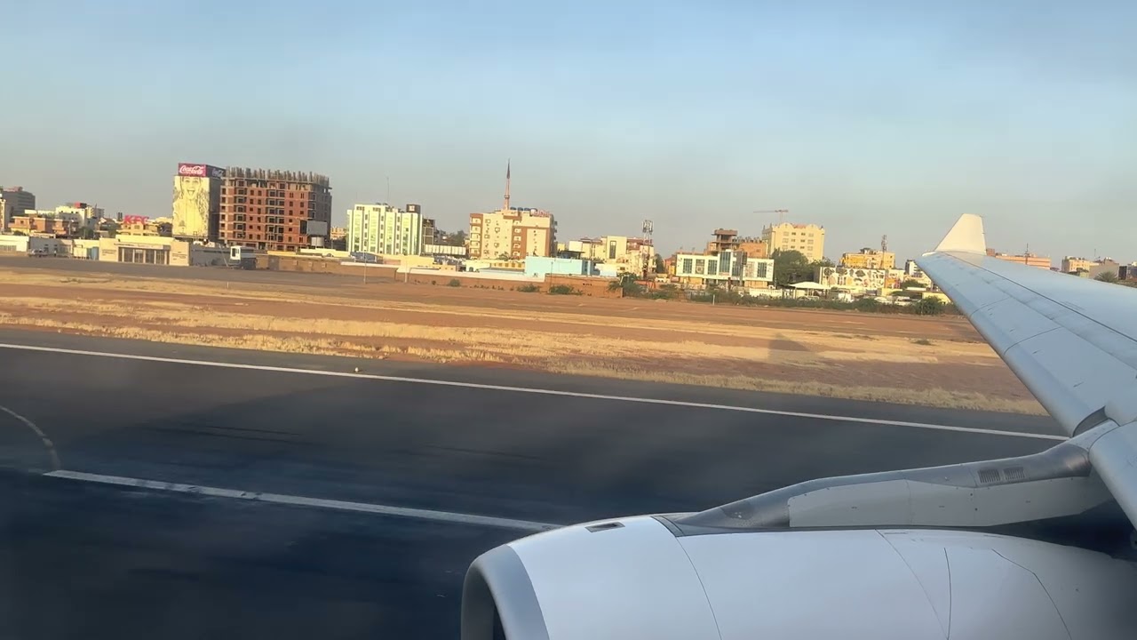 Saudi Airlines Take off | Khartoum international airport - Airbus A330