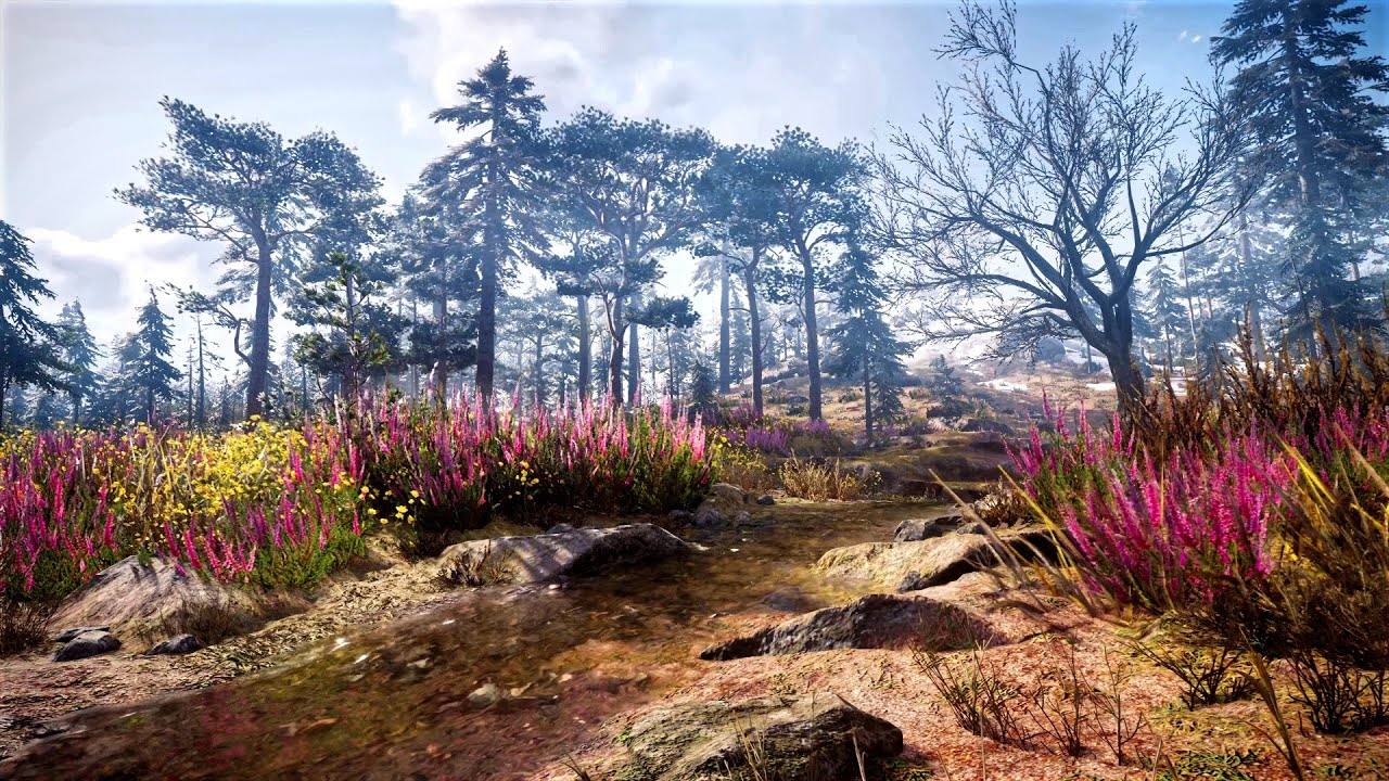Winter Ambience | Small River with Gentle Watersound | Assassin's Creed - Valhalla