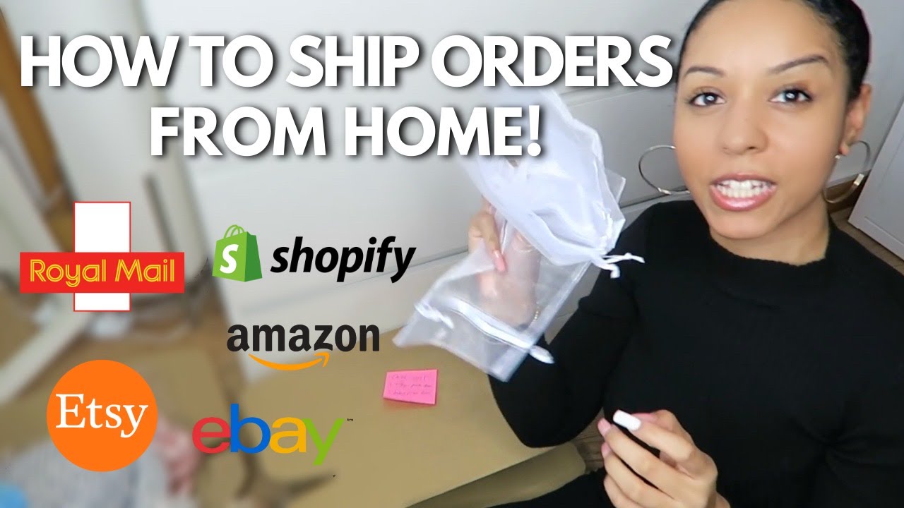Как отправлять заказы из дома: простой способ. UK Royal Mail, Shopify, Amazon, Etsy, Ebay | Малый...