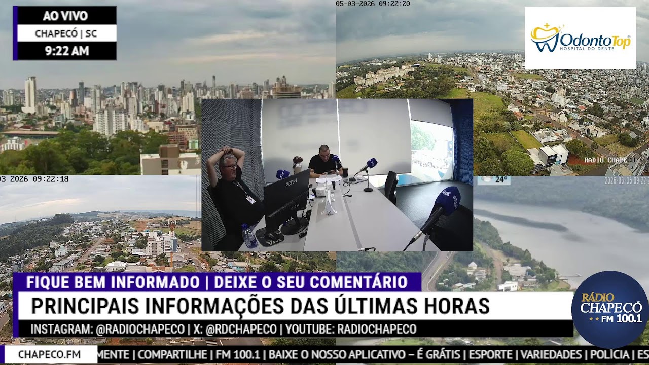 Chapecó Notícias 1ª Edição NO AR (05/03/2026)