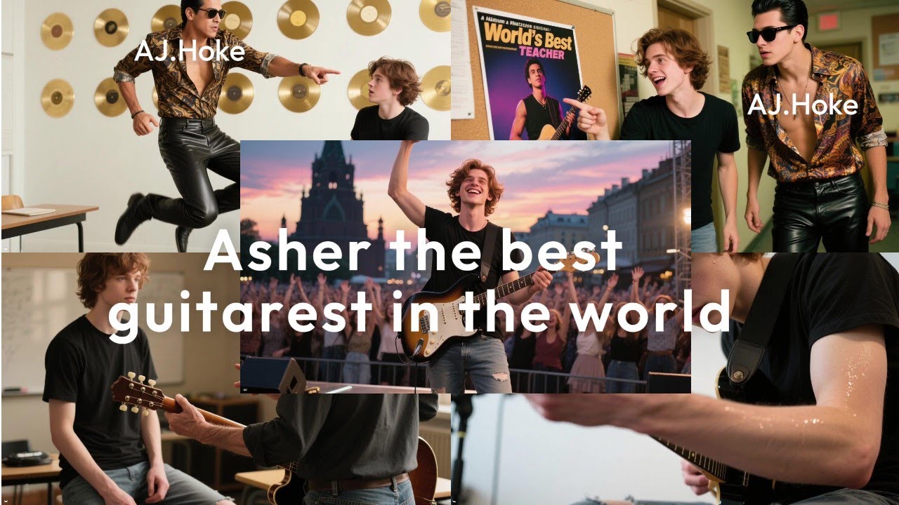 Asher wanted to be a rock god#learnenglish #englishfun #englishlearning #englishlistening  #english