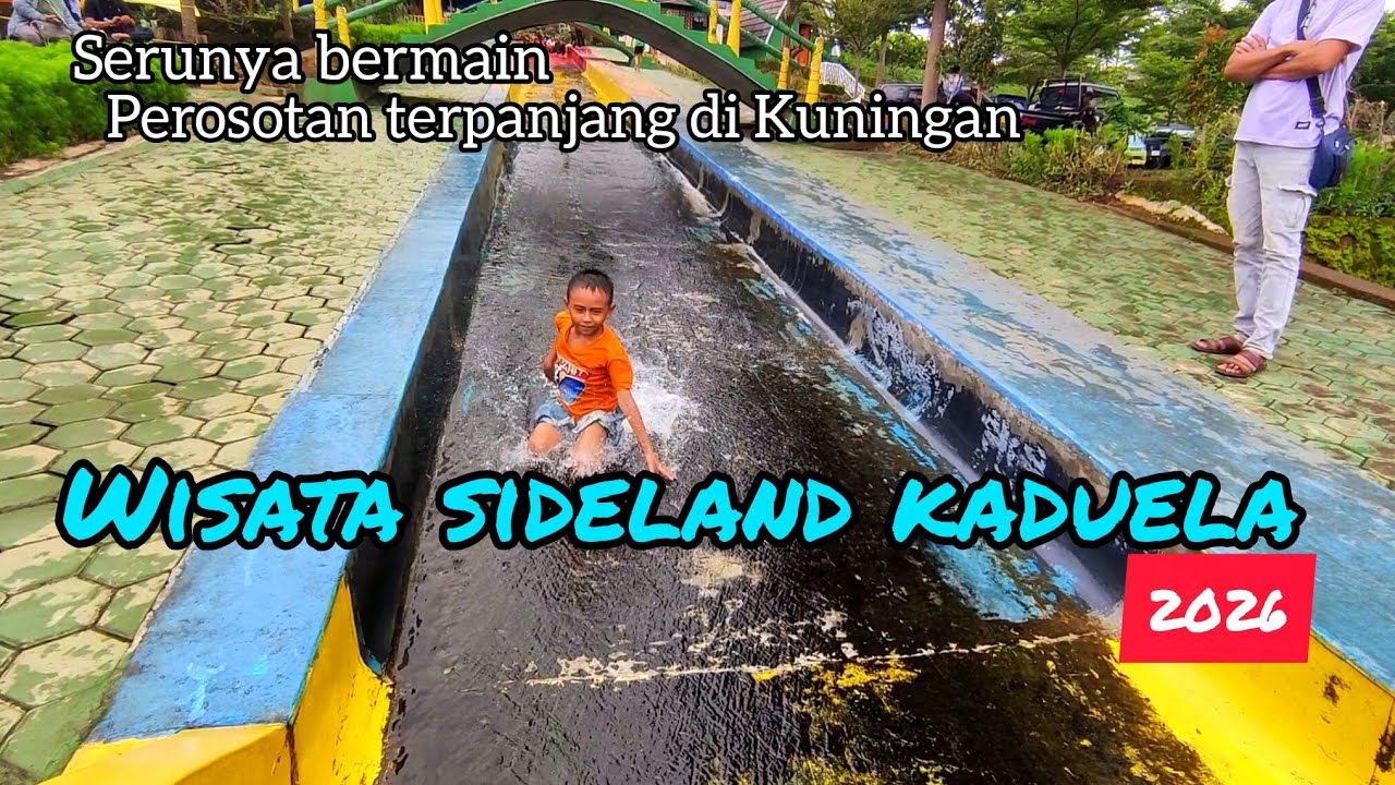 Serunya‼️Bermain perosotan di wisata sideland kaduela Kuningan 2025