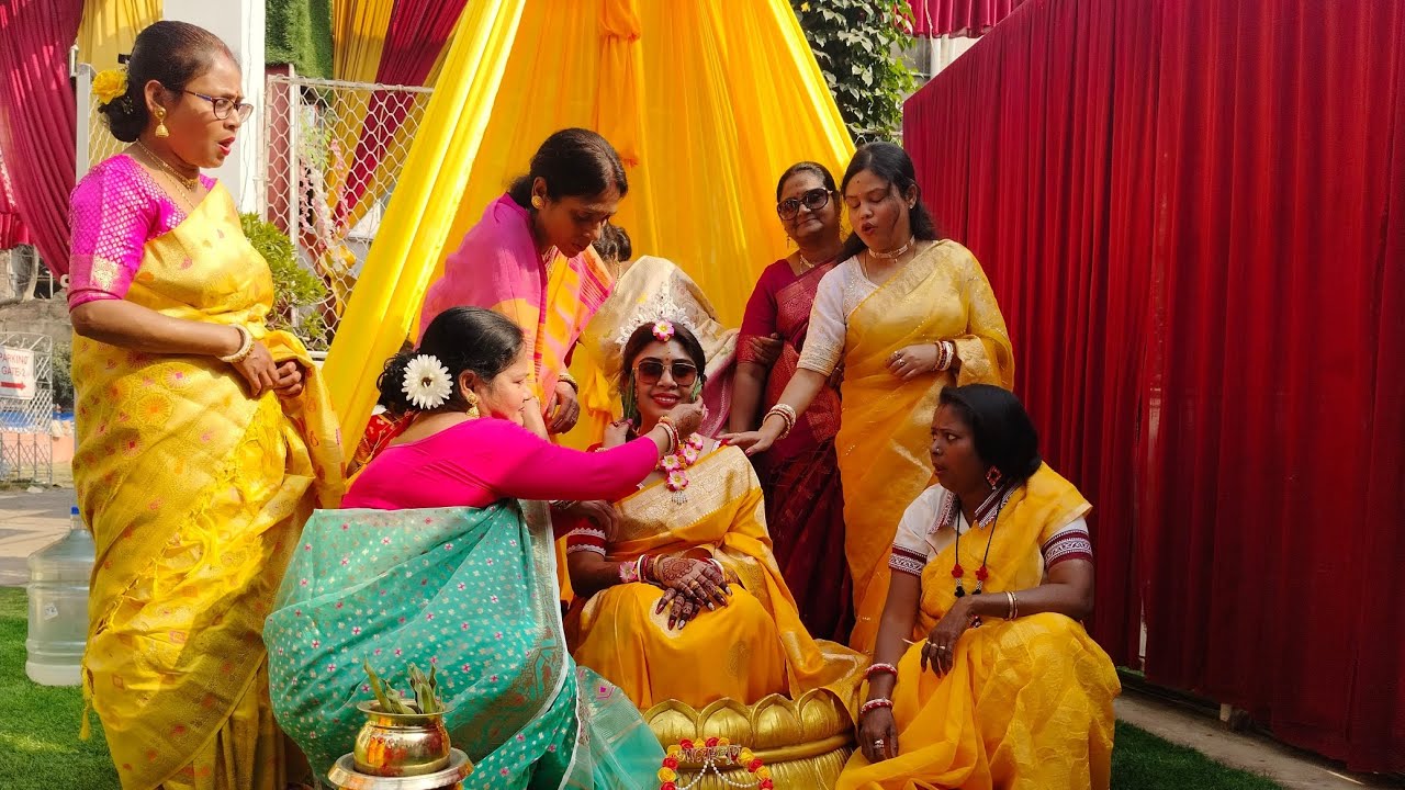 Didir Gaye Holud 💛 ll #gayeholud #bengaliwedding #cousins #bengalivlog 