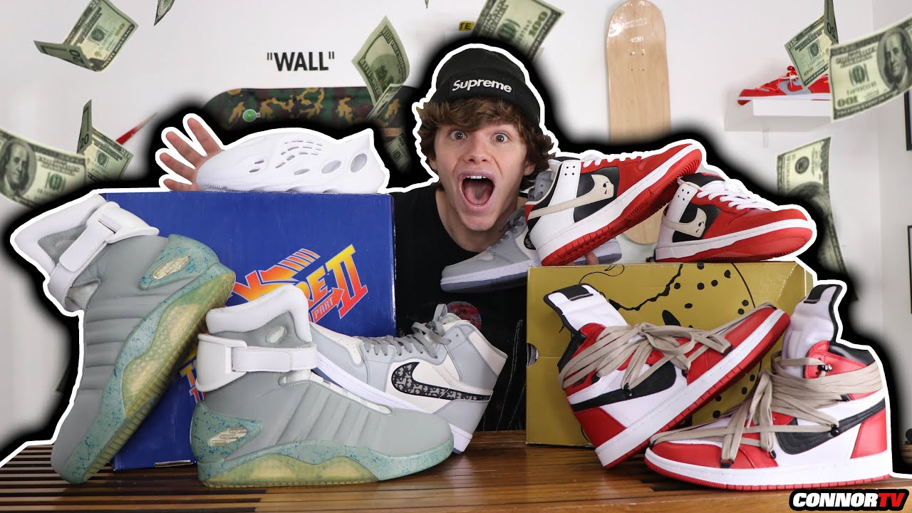 I Bought the Most Expensive FAKE Sneakers - Nike Air Mag and other Grails!