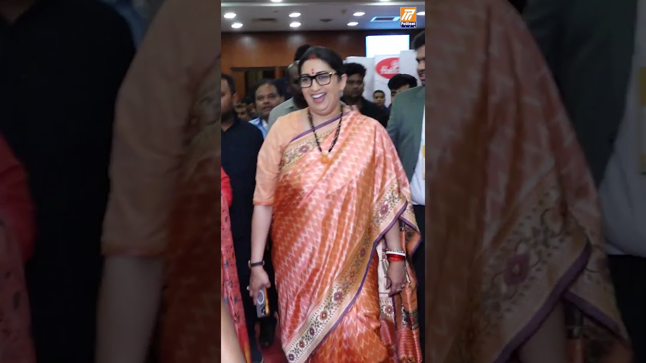Smriti Irani in Hyderabad For JITO Event #smritiirani #hyderabad #jito #event #politentlife