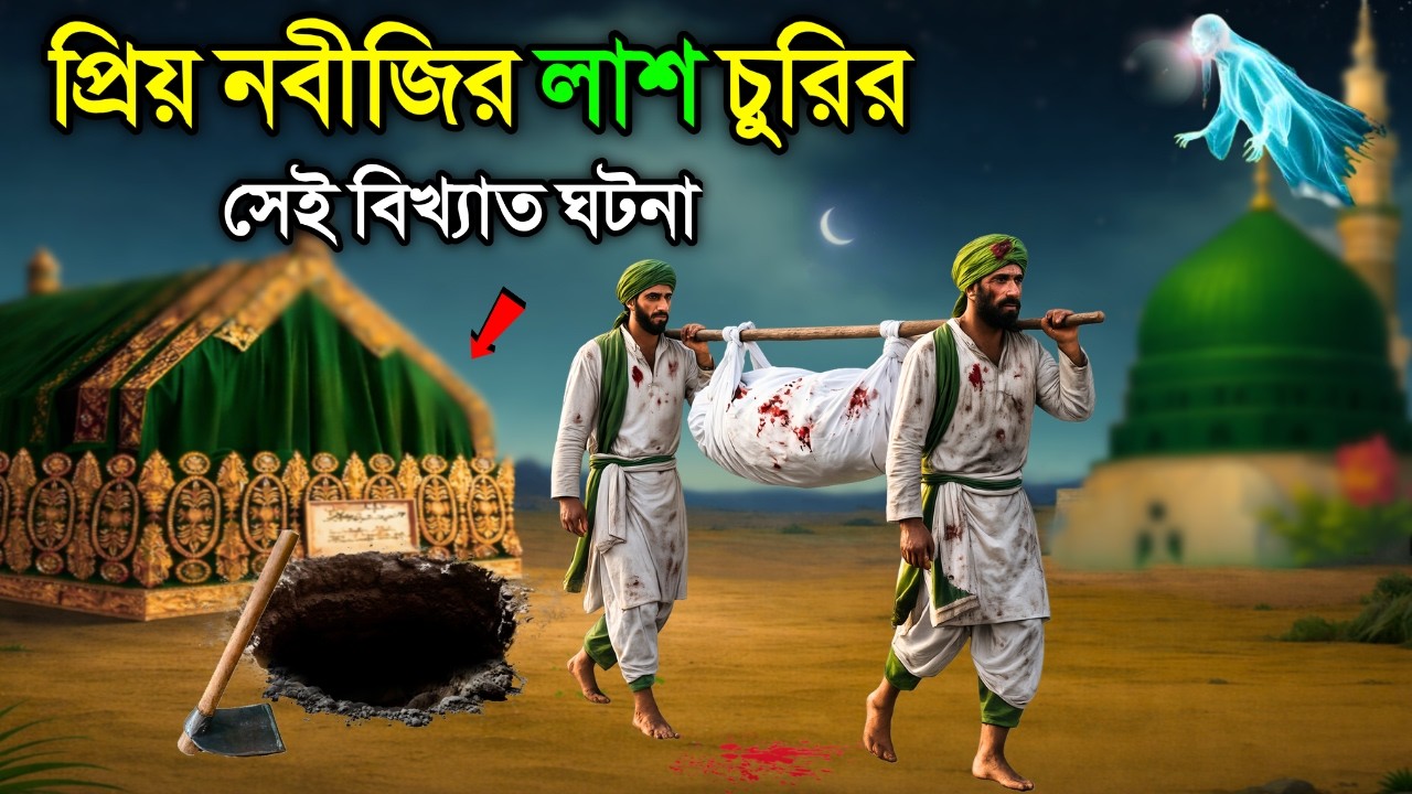 প্রিয় নবীজির দেহ মোবারক চুরির ঘটনা। অতঃপর যা ঘটেছিল। ইসলামিক কাহিনী। Mohammad nabi stories।