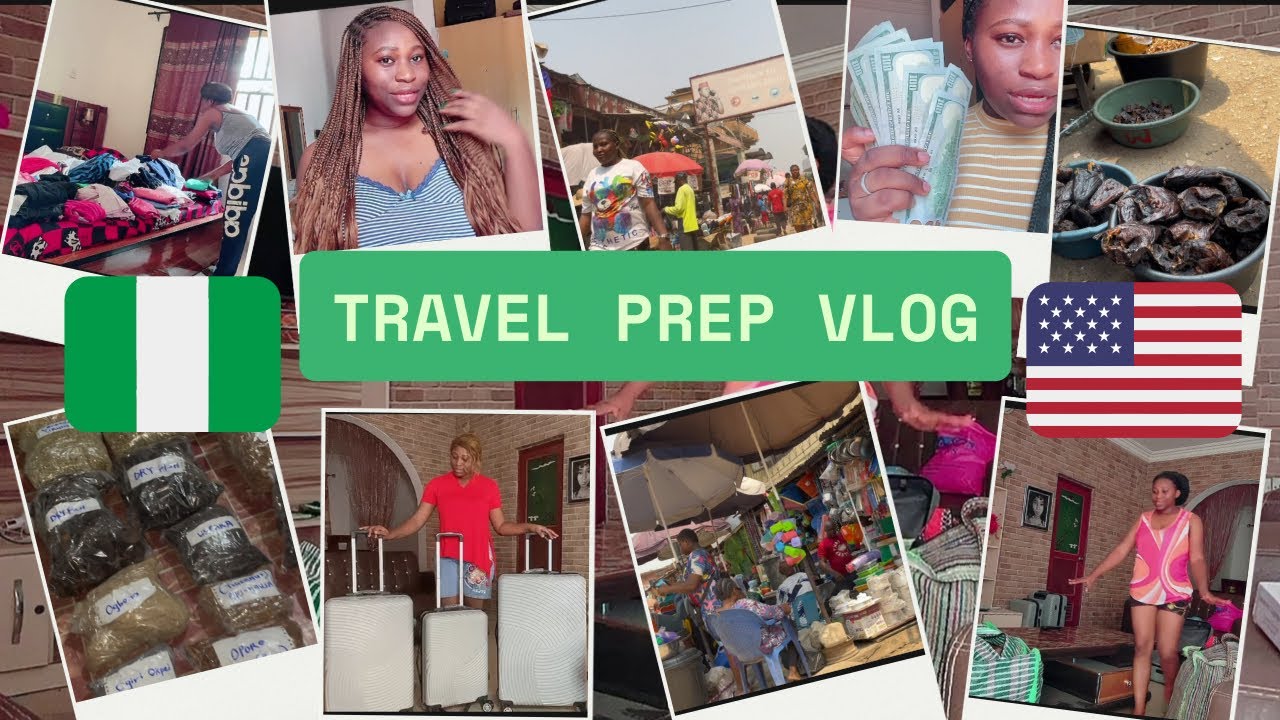 TRAVEL PREP VLOG | MOVING FROM NIGERIA🇳🇬 TO USA🇺🇸 | Shopping, Braids, Packing, Bank runs etc.
