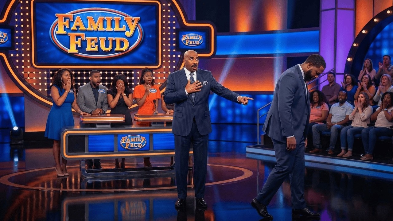 Husband Walks Off Family Feud — Wife’s Secret Leaves Steve Harvey Speechless