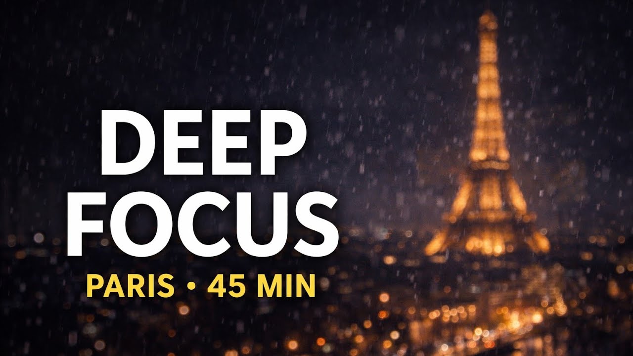 Deep Focus Music – Paris at 1AM (45 Minutes)Ambient Study Music for Deep Work & Concentration
