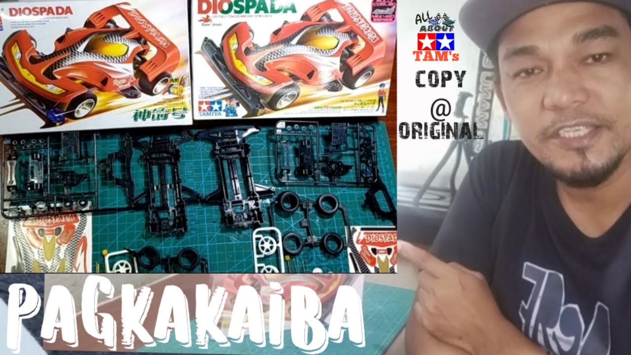 PAGKAKA iba ng COPY@ORIGINAL Kit(parts) ng 'DIOSPADA' ng TAMIYA mini4wd🏎️🏁🏆