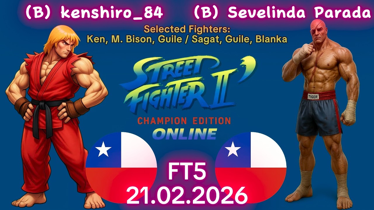 kenshiro_84 VS. Sevelinda Parada - ONLINE MATCH! - Street Fighter II' CE- FT5 - 21.02.2026
