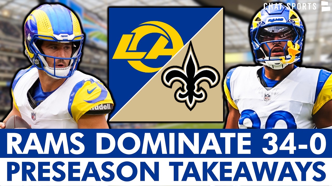 LA Rams DOMINATE Saints! Rams Preseason Week 2 Takeaways