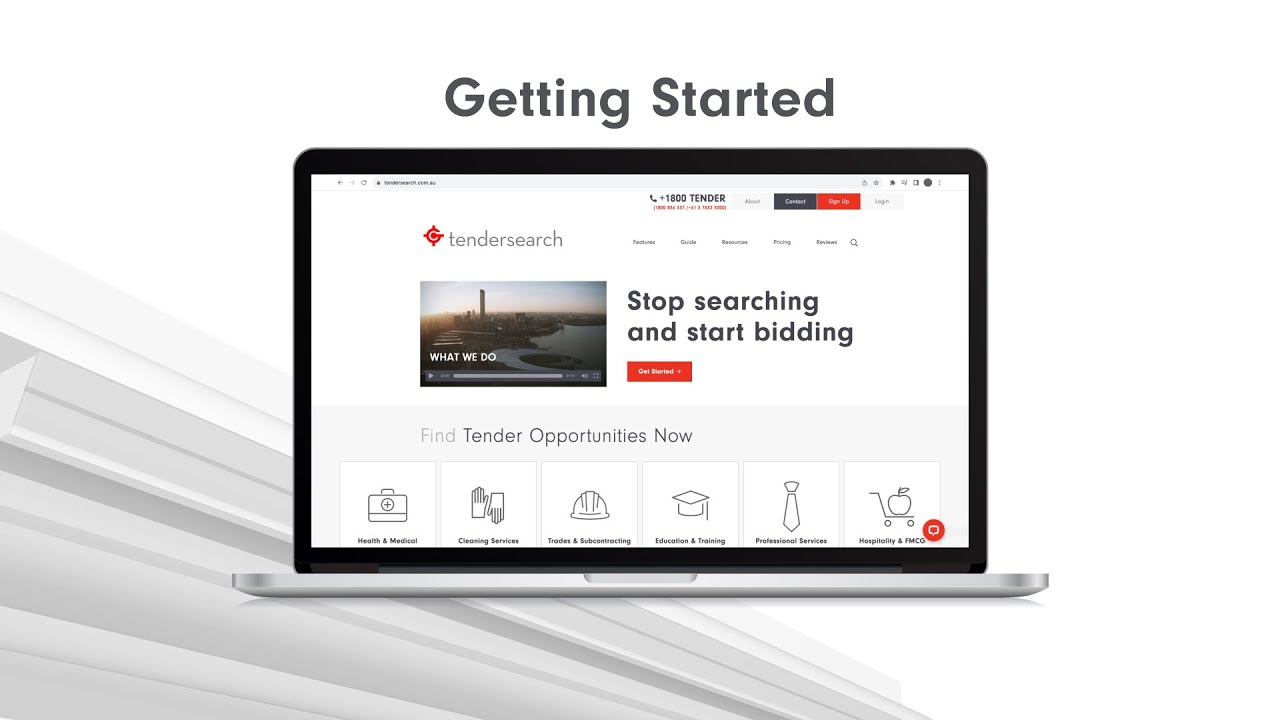 TenderSearch | Getting Started