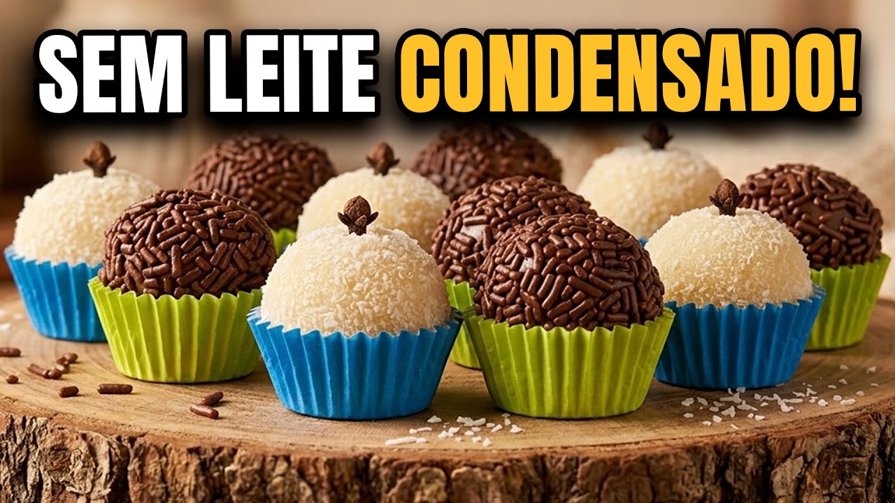 Brigadeiro e Beijinho Saudáveis (Sem Leite Condensado, Sem Leite e Sem Açúcar)