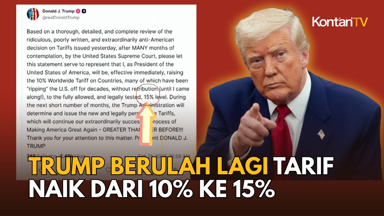 Donald Trump Berulah Lagi, Mengerek Tarif dari 10% Menjadi 15% Dalam Sehari