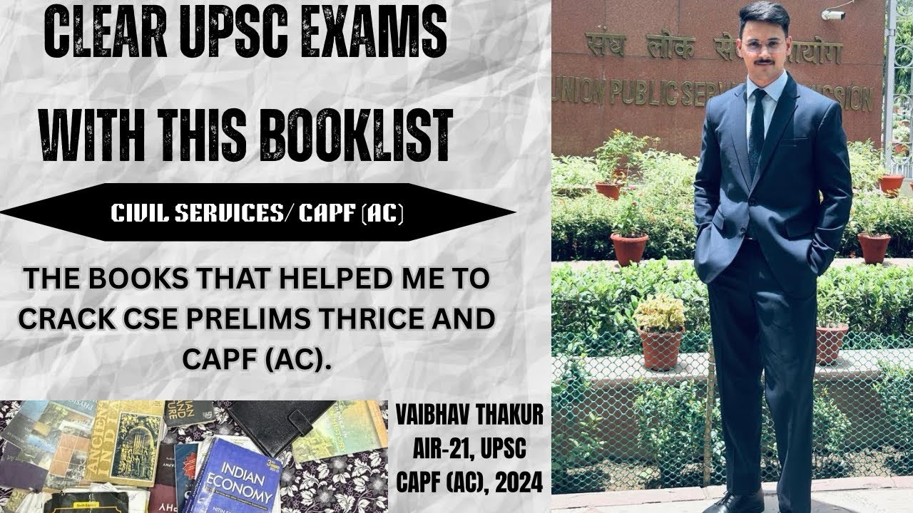 BEST BOOKLIST FOR UPSC EXAMS || CLEAR CIVIL SERVICES PRELIMS AND CAPF WITH THIS BOOKLIST.