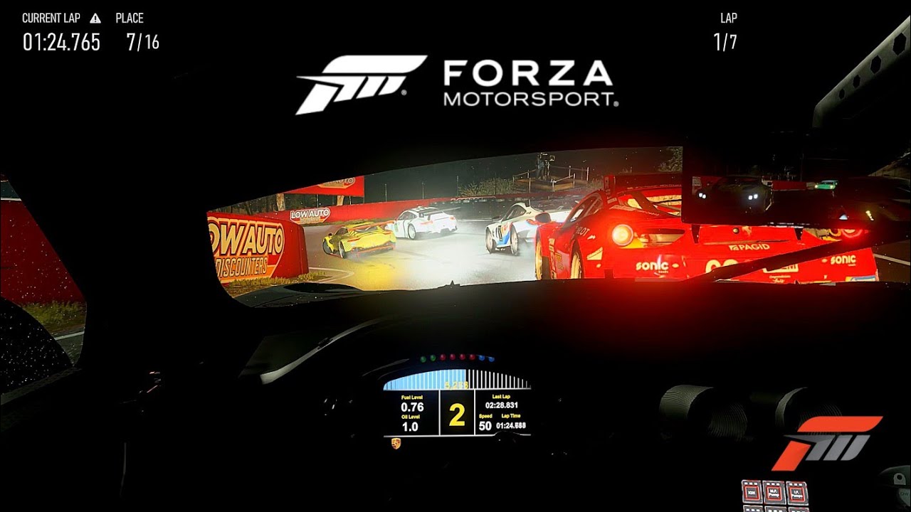 HEAVY RAIN AT BATHURST! Level 8 difficulty | Porche 911 RSR | NIGHT | Heavy Rain | Forza Motorsport