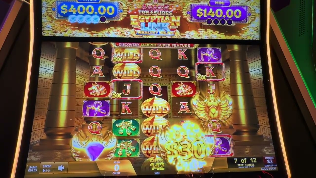 $500 Buy a Bonus on Egyptian Link Wealthy Wilds jackpot only at Live!