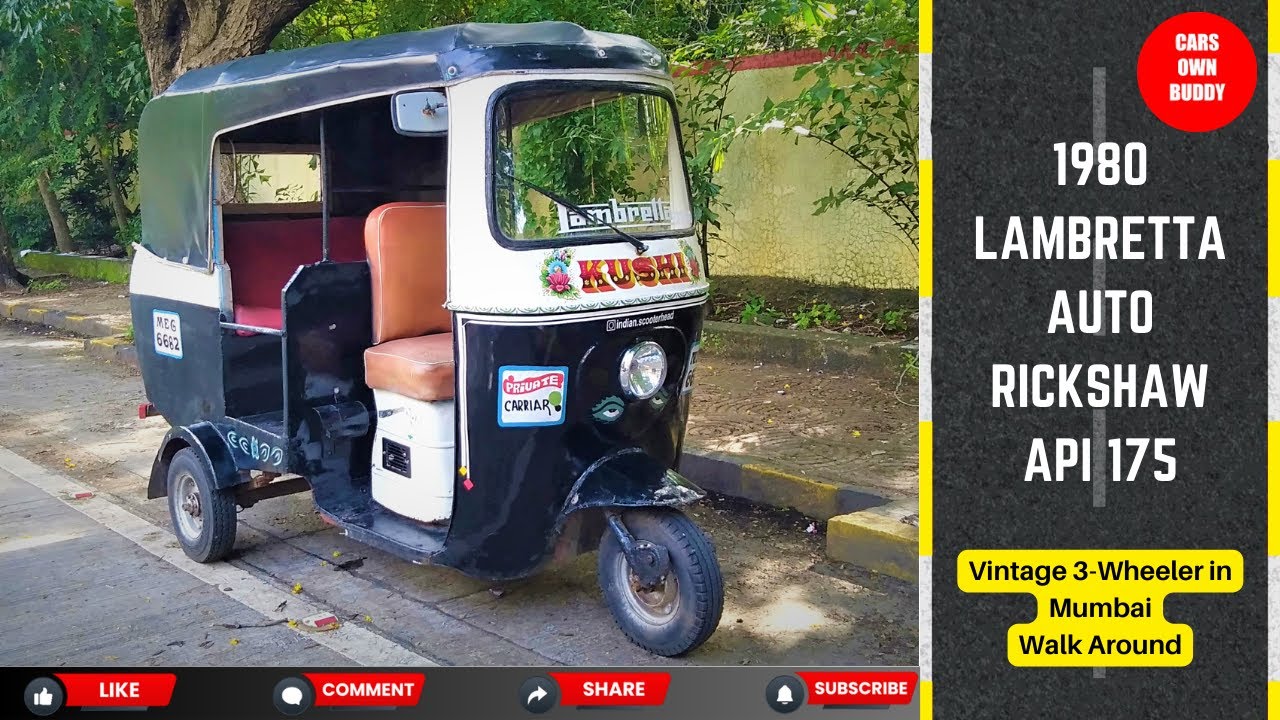 1980 Lambretta Auto I API 175 Auto Rickshaw I Vintage 3-Wheeler in Mumbai I CARS OWN BUDDY