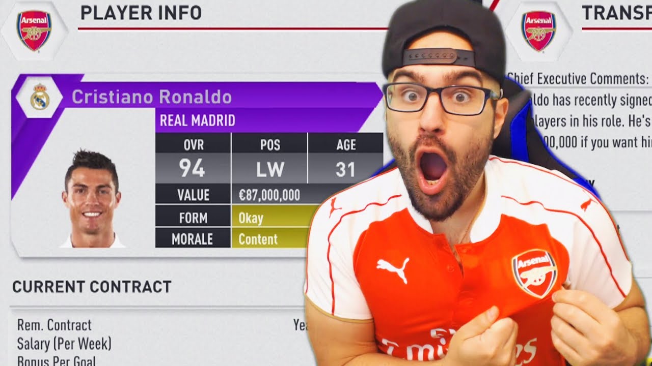 WTF TRADING EVERYTHING FOR CRISTIANO RONALDO!? - FIFA 17 ARSENAL CAREER MODE #05