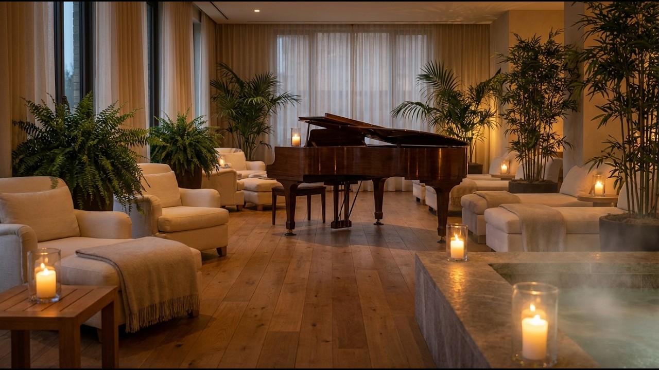 เพลงสปาเพื่อการนวด 💆 & พักผ่อน Deep Relax (4 Hour) #RelaxingMassageMusic #MassagePiano #SpaPiano
