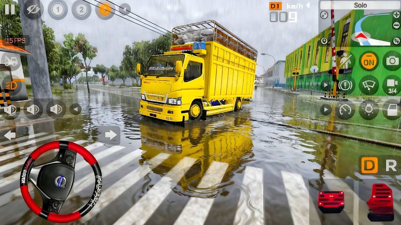 Truk Oleng Canter Bawa Muatan Beras Pengiriman Pesanan l Mod Bus Simulator Indonesia