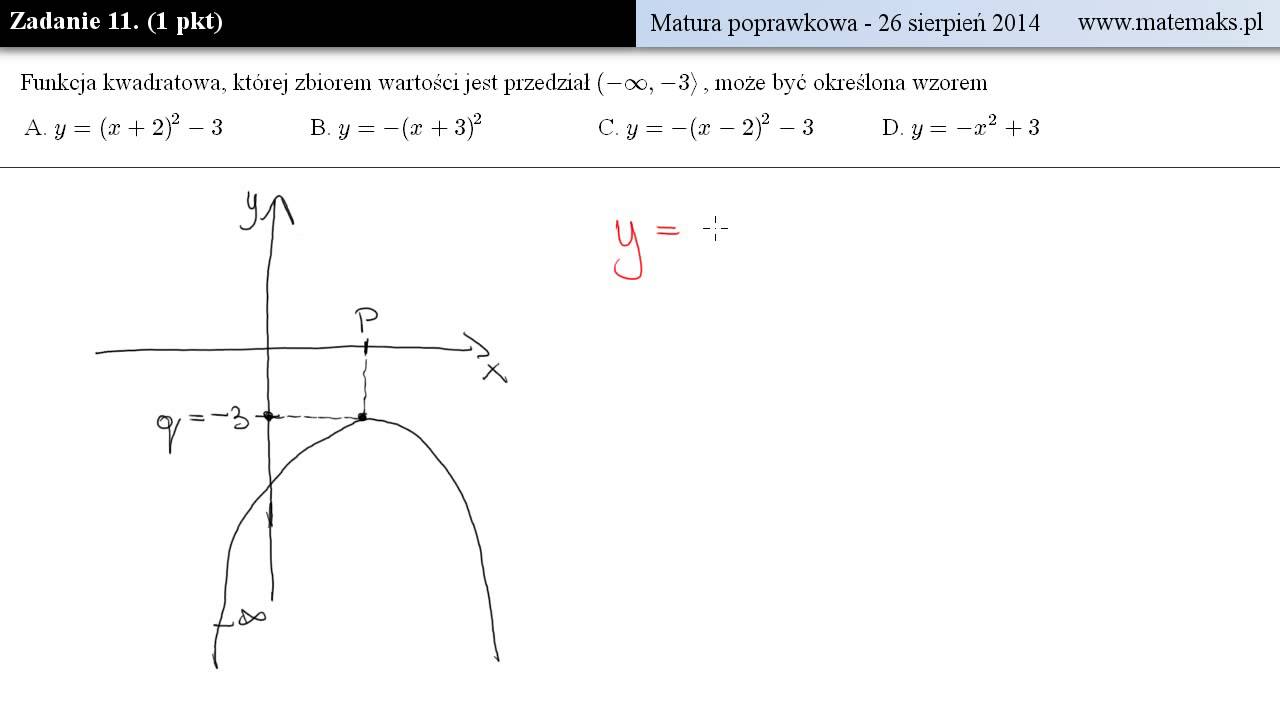 Zadanie 11 - matura poprawkowa 2014