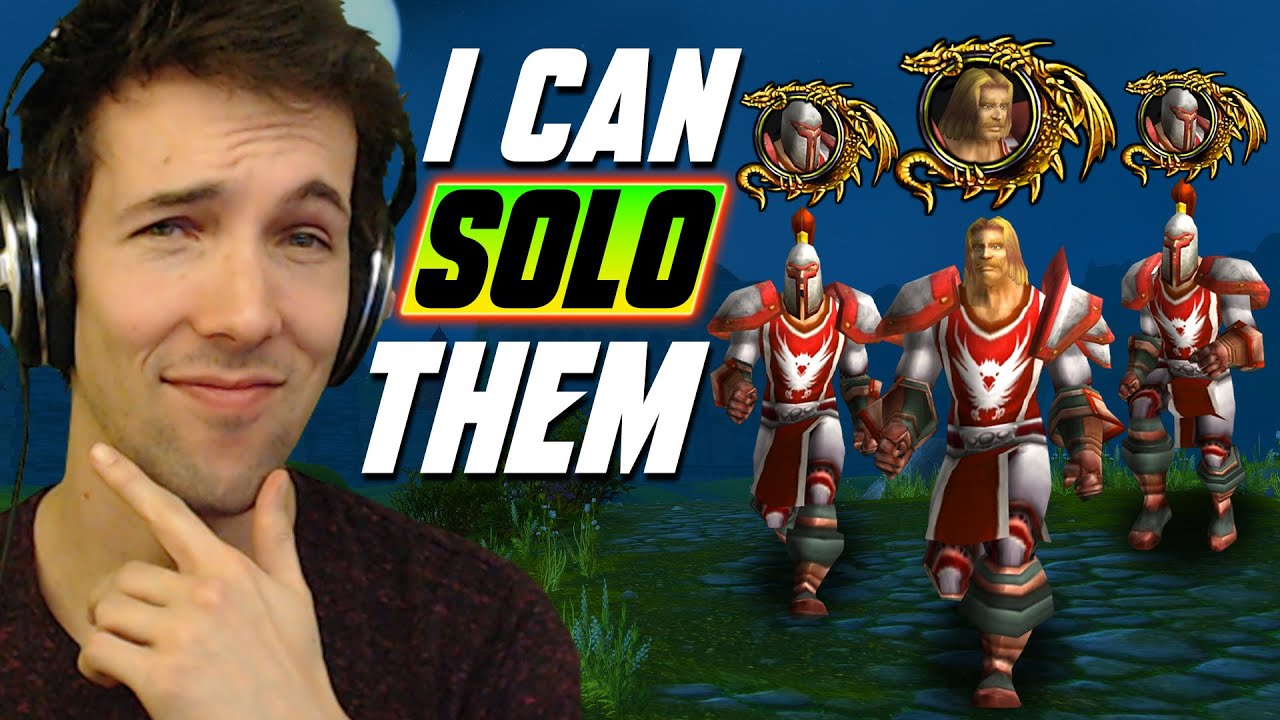 Grubby thinks he can solo the STROMGARDE ELITE PATROL - WoW Classic