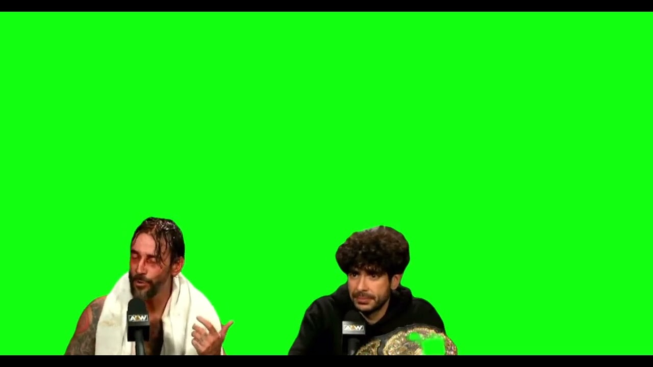 CM Punk AEW rant green screen