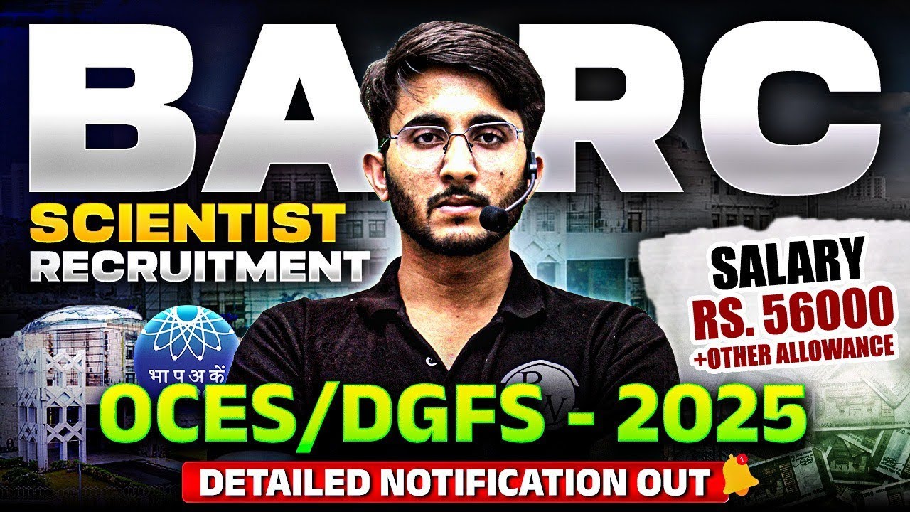 BARC Scientist Recruitment 2025 | OCES DGFS | Exam Date | Syllabus | Exam pattern | Complete Details