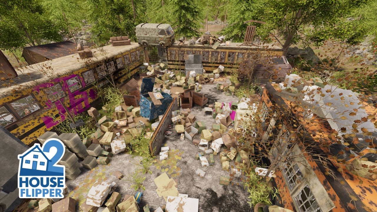 House Flipper 2 - Bus Flipping into Bus Homes (Custom Job by littleneonpea)