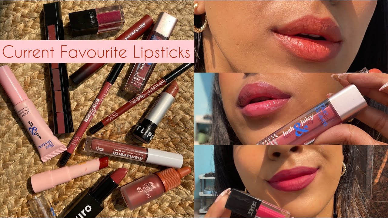 Lipsticks I am Currently Obsessed with !! Best Affordable Lipstick for Medium Skintones