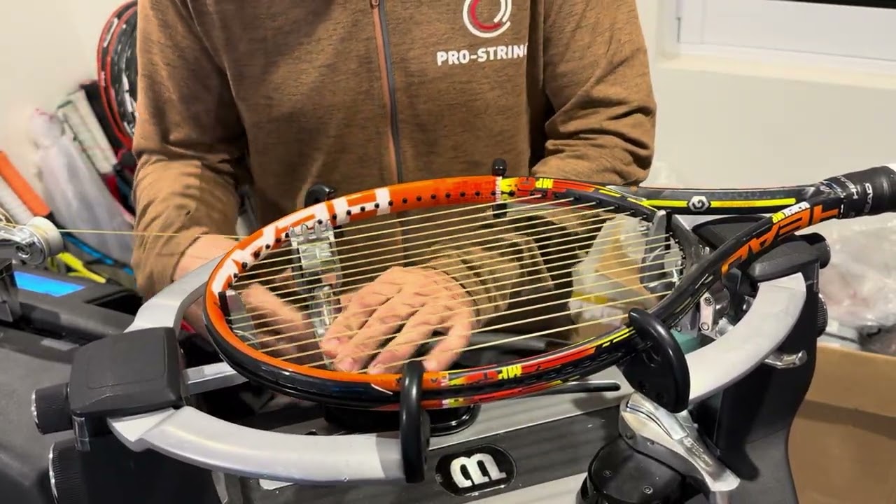 How to re-string a Head Radical MP Graphene tennis racquet