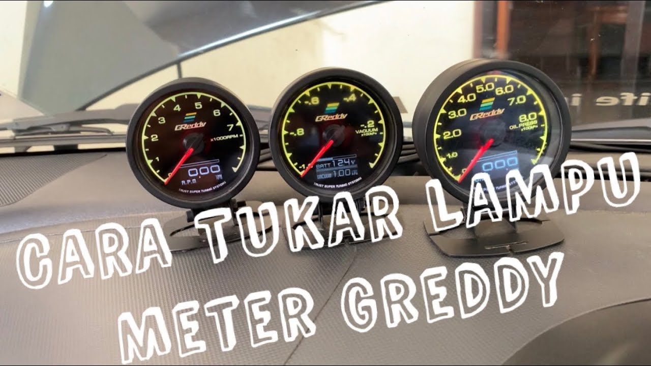Cara Tukar Lampu GREDDY GAUGE METER