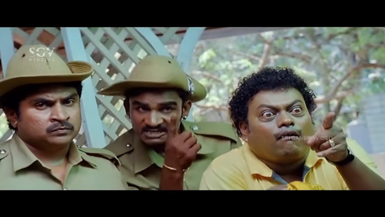 ಪೊಲೀಸ್ ಬ್ಯಾಕ್'ಗೆ ಕುರುಪು ಹಾಕಿದ ಗಣೇಶ್ | Back To Back Non Stop Comedy Scenes | Mr. 420 Kannada Movie