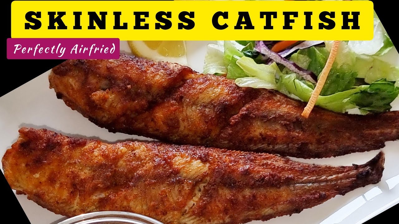 HOW TO COOK CATFISH IN AN AIR FRYER WITHOUT BREADING RECIPE .EASY HEALTHY AIR FRIED FISH.