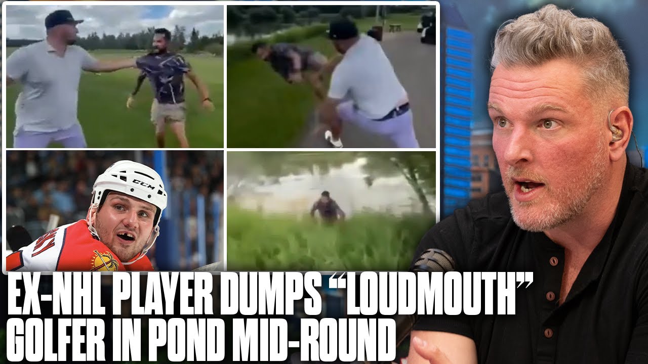 Ex-NHLer Nick Tarnasky Beats Loudmouth Golfer's Ass, Tosses Him In Pond In Viral Video | Pat McAfee
