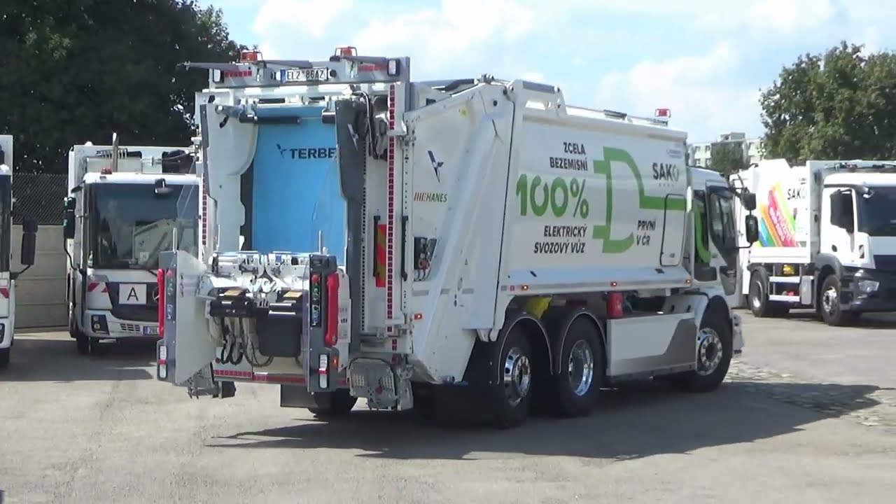 Elektrické Volvo pro svoz odpadu představeno.