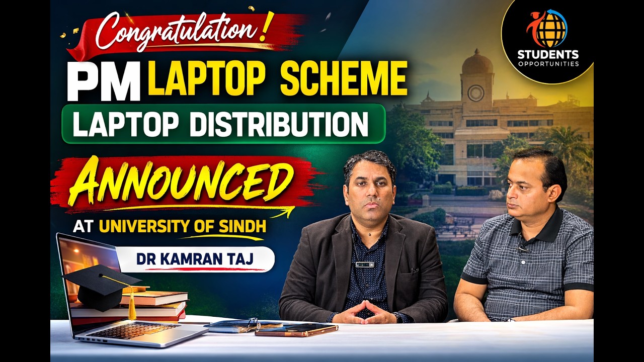 Congratulation : PM Laptop Scheme Laptop Distribution announced : Dr Kamran Taj
