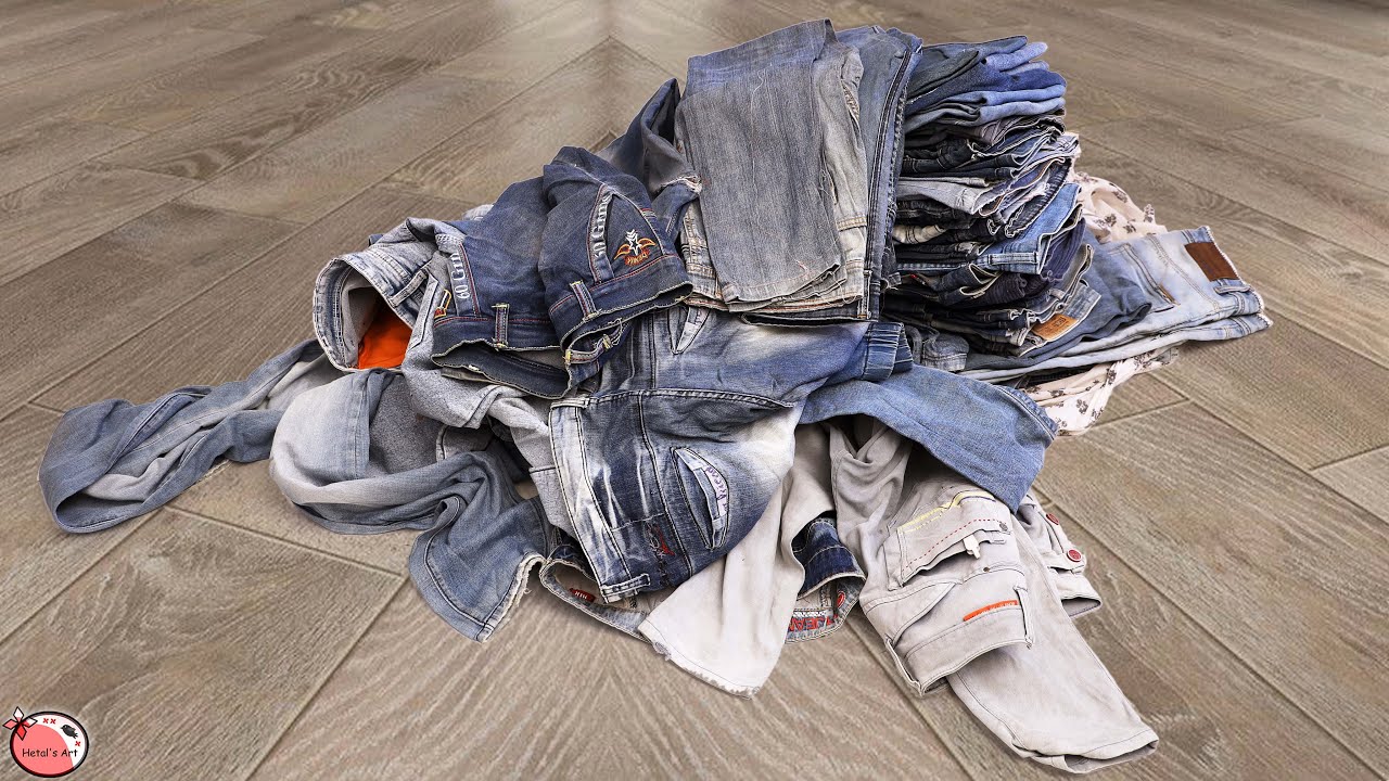 Old Jeans Reuse ! 8 Best Out of Waste Old Clothes Useful Craft Ideas